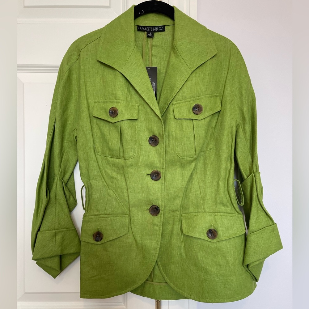 Lafayette 148 Green Jacket